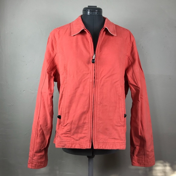 L.L.Bean Hidden Pocket Coral Soft Denim Jacket - Picture 2 of 6